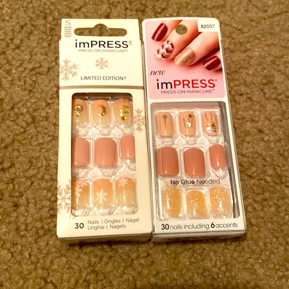 Impress nails.